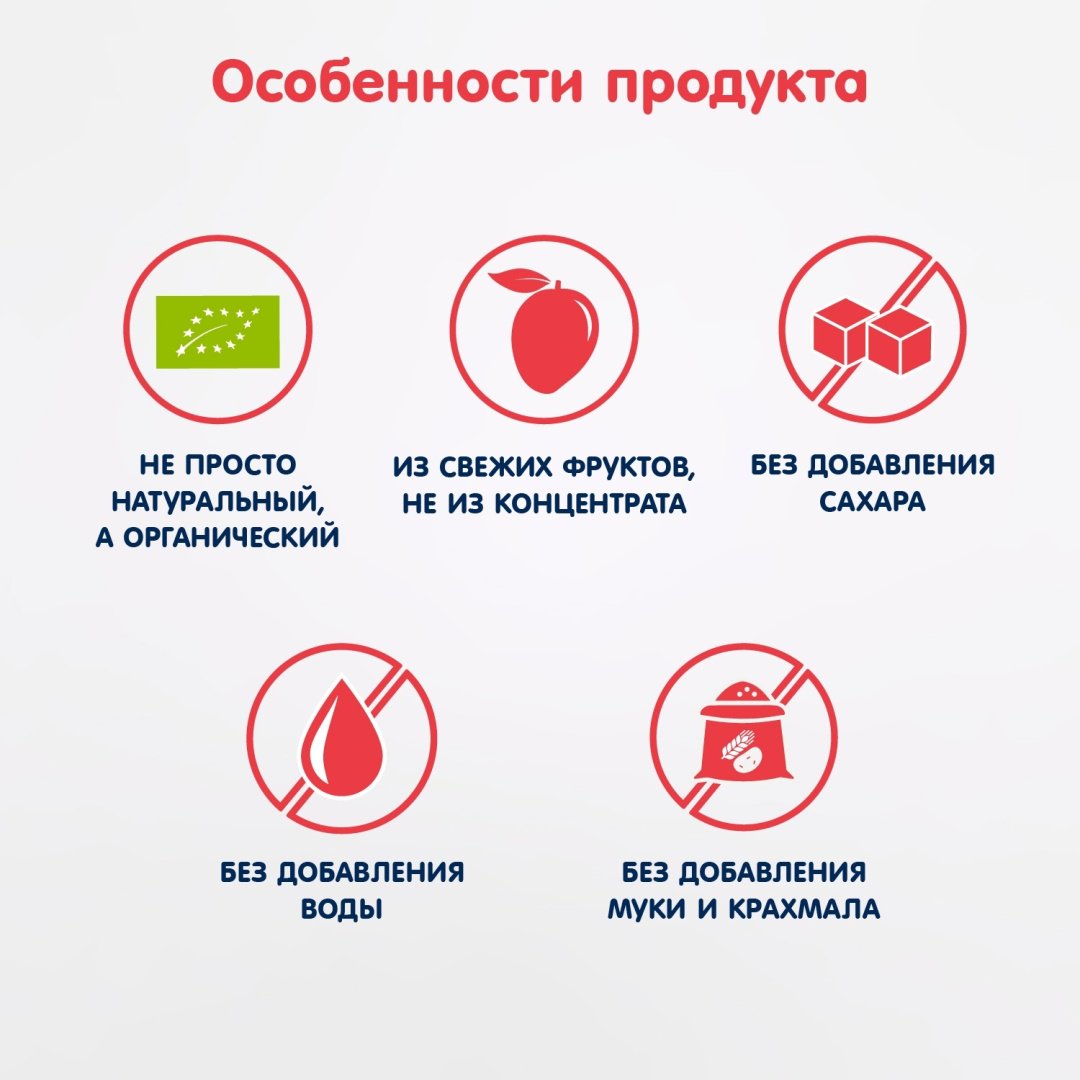 Детское пюре Fleur Alpine манго 90 г, с 6 месяцев купить,NaN
