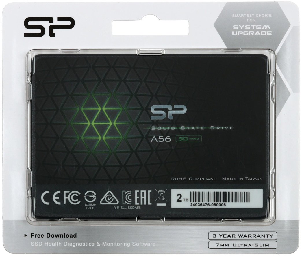 SSD Silicon Power A56 SP002TBSS3A56A25 2000 Гб купить,NaN