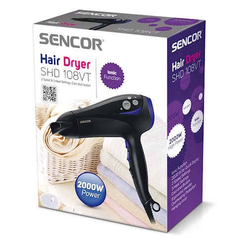 Фен Sencor SHD-108VT черный купить,NaN