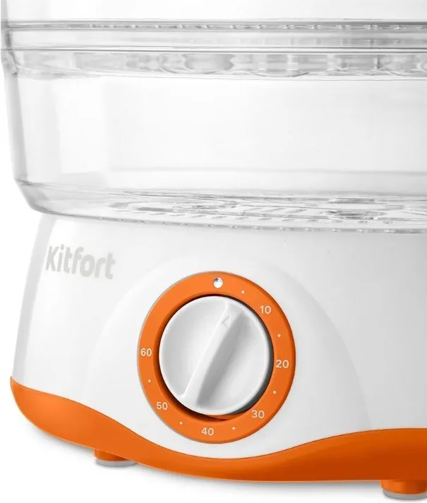 Пароварка Kitfort KT-6452 White Orange купить,0