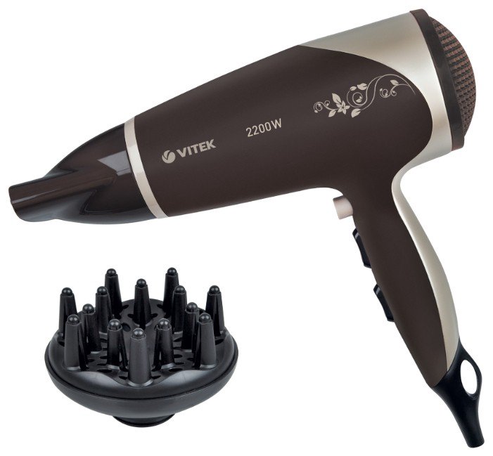 Фен Vitek VT-2327 коричневый - ForteMarket Фен Vitek VT-2327 коричневый купить,0