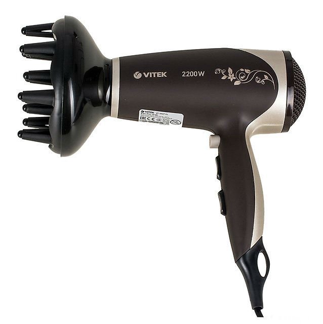 Фен Vitek VT-2327 коричневый - ForteMarket Фен Vitek VT-2327 коричневый купить,0