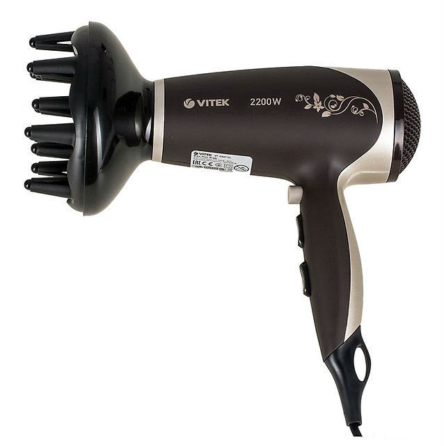Фен Vitek VT-2327 коричневый купить,NaN