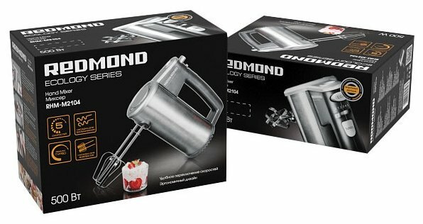 Миксер Redmond RHM-M2104 серебристый купить,0