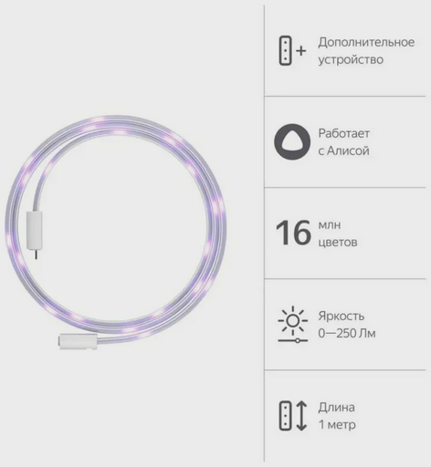 Умная светодиодная лента Яндекса 3м YNDX-00544