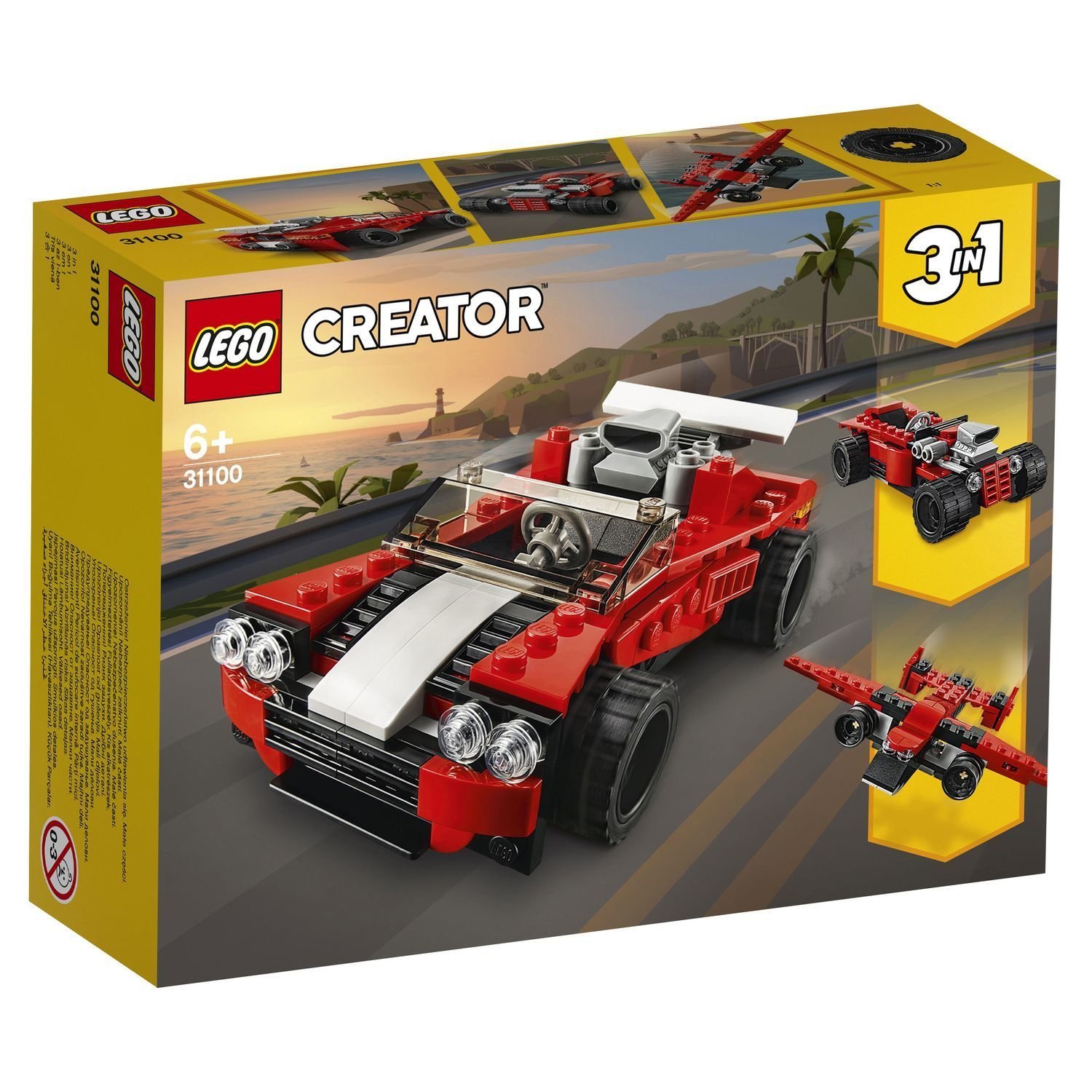 Конструктор Lego Creator Спортивный автомобиль 31100 134 предмета 