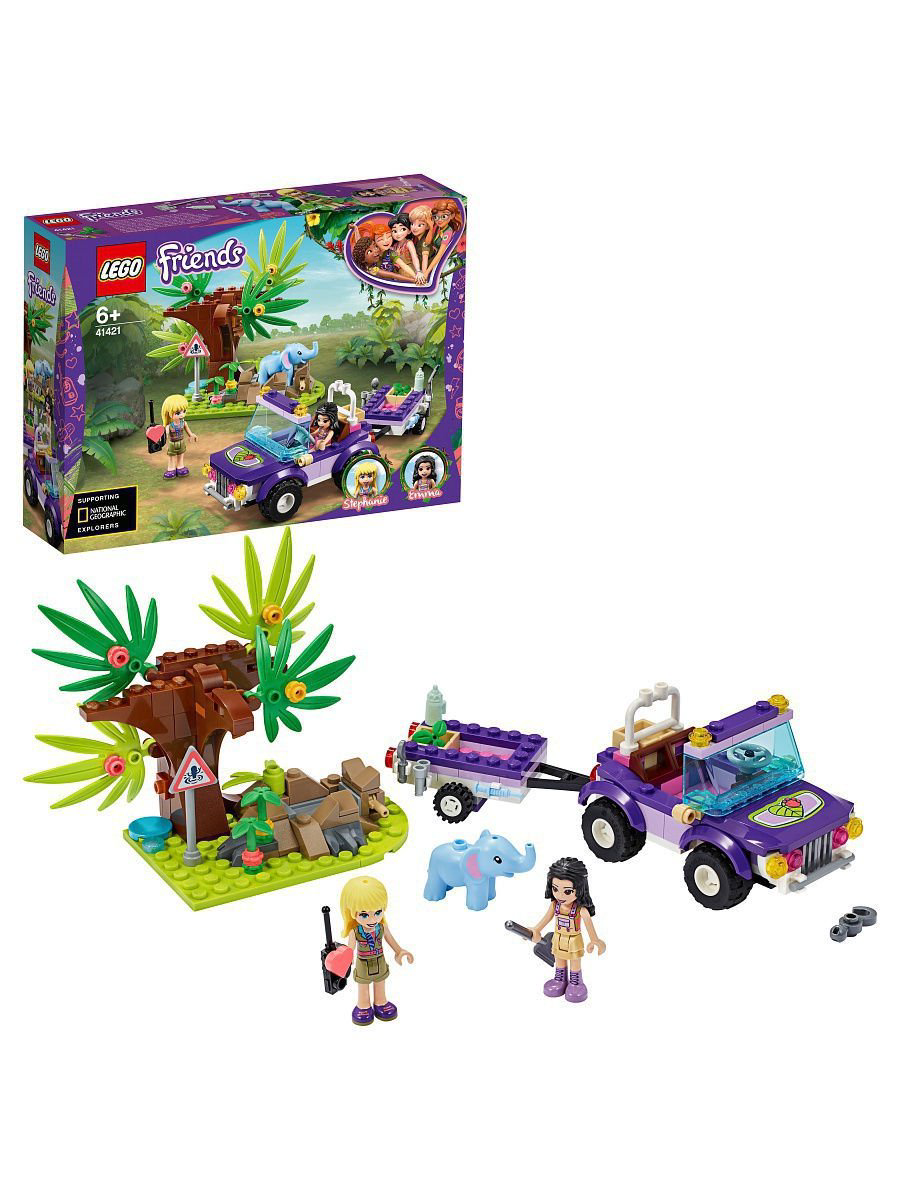 Конструктор Lego Friends Джунгли спасение слонёнка 41421  купить,NaN