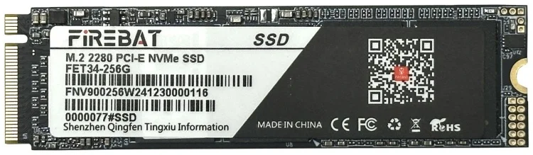 SSD накопитель Firebat FET34-256G 256Gb