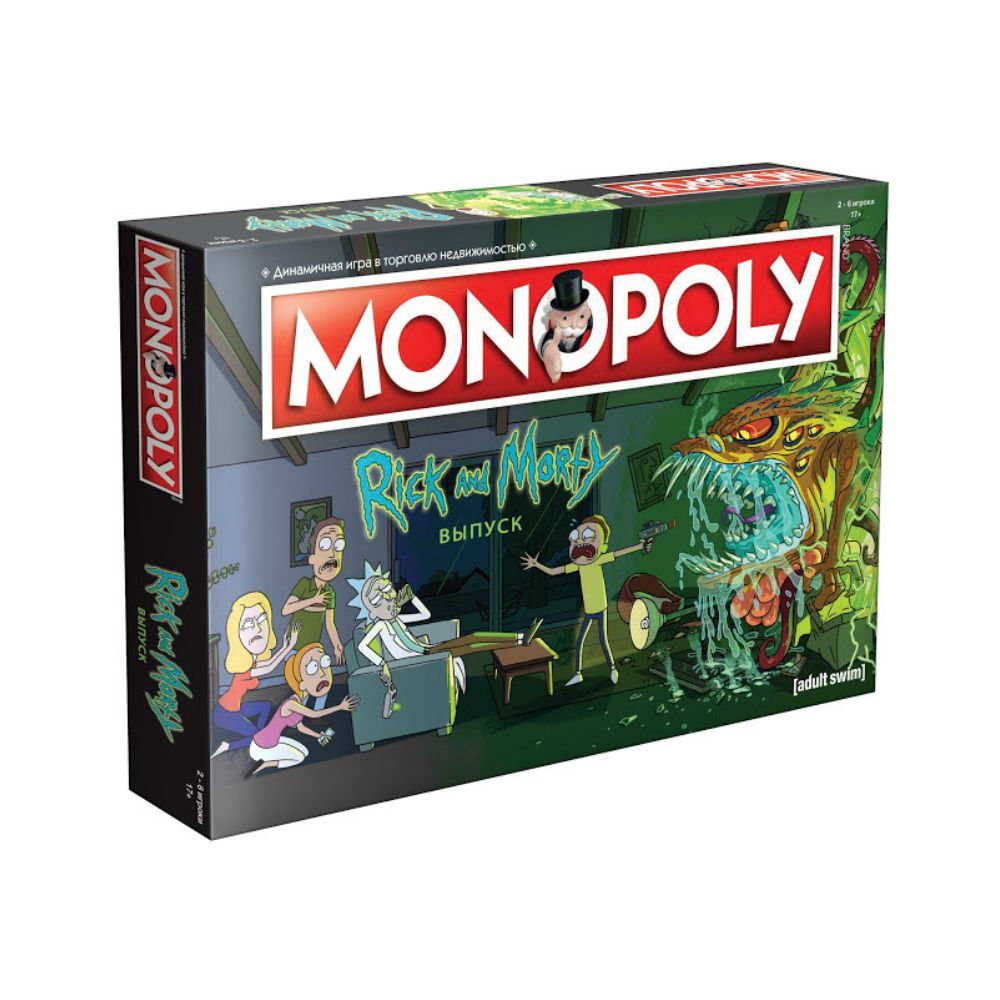 Настольная игра Monopoly Монополия Рик и Морти купить,NaN