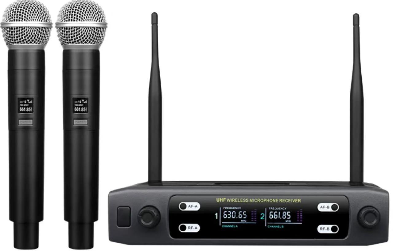 Двухканальная радиосистема Smart WMS-02 черная