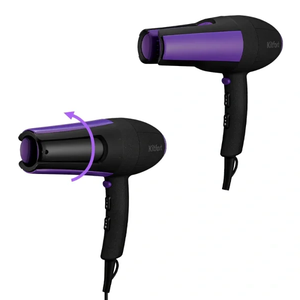 Фен Kitfort КТ-3232-1 Black-Purple - ForteMarket Фен Kitfort КТ-3232-1 Black-Purple купить,0