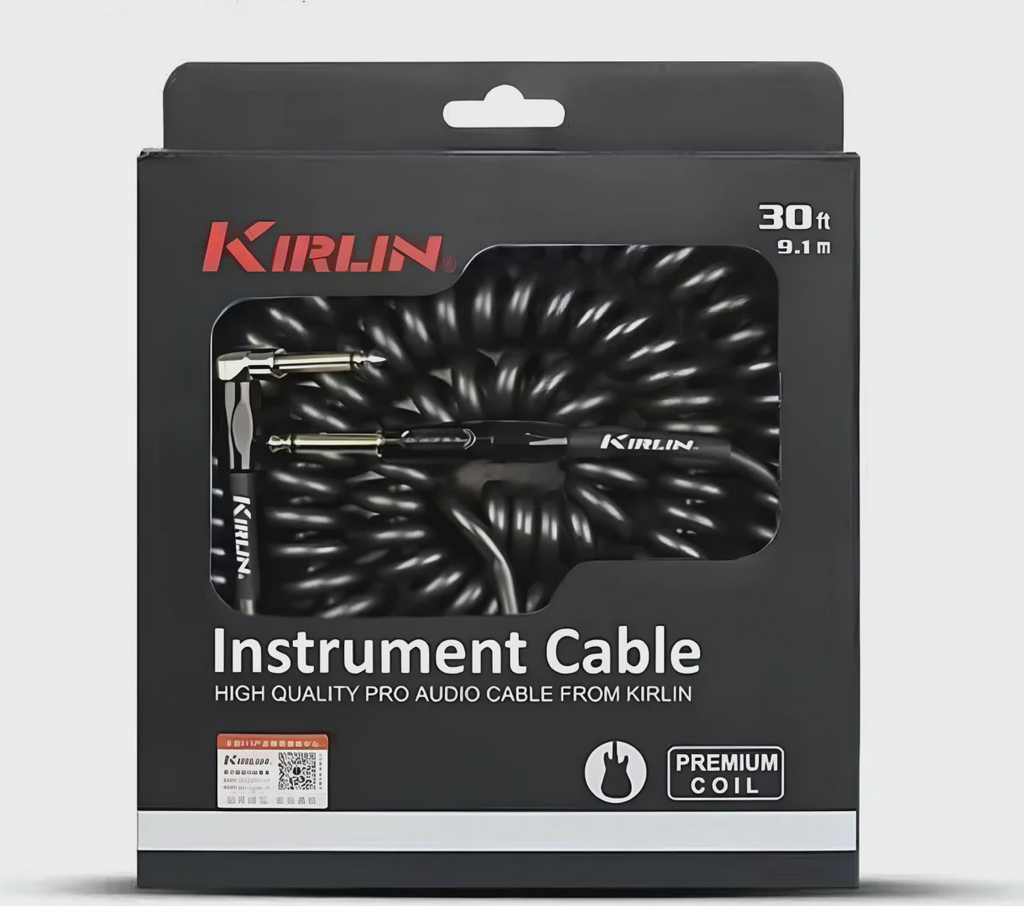 Кабель инструментальный Kirlin IPK-222BFGL/BKE 9.1м черный