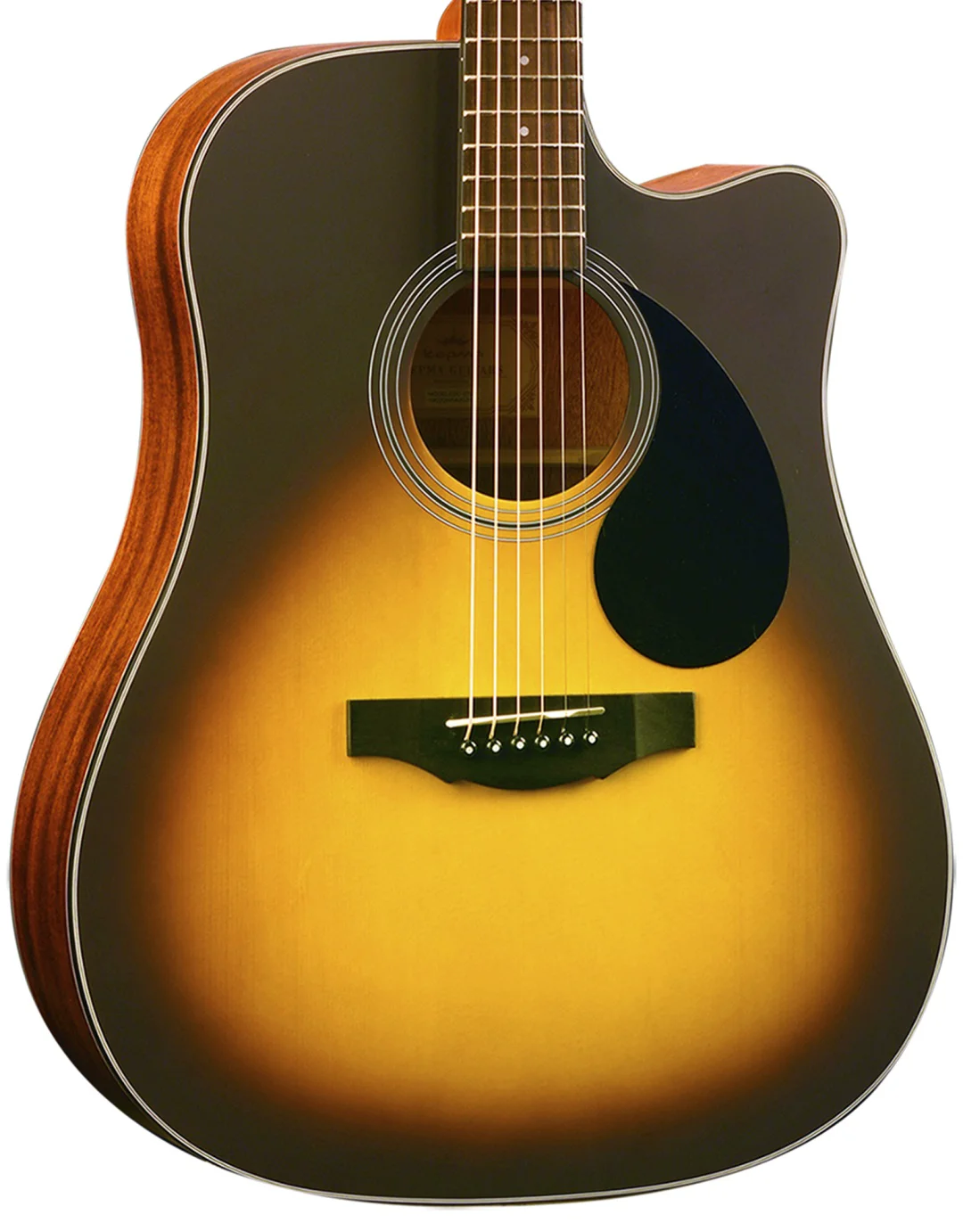 Акустическая гитара Kepma Sunburst Matt EDC-3TSM коричневая купить,0