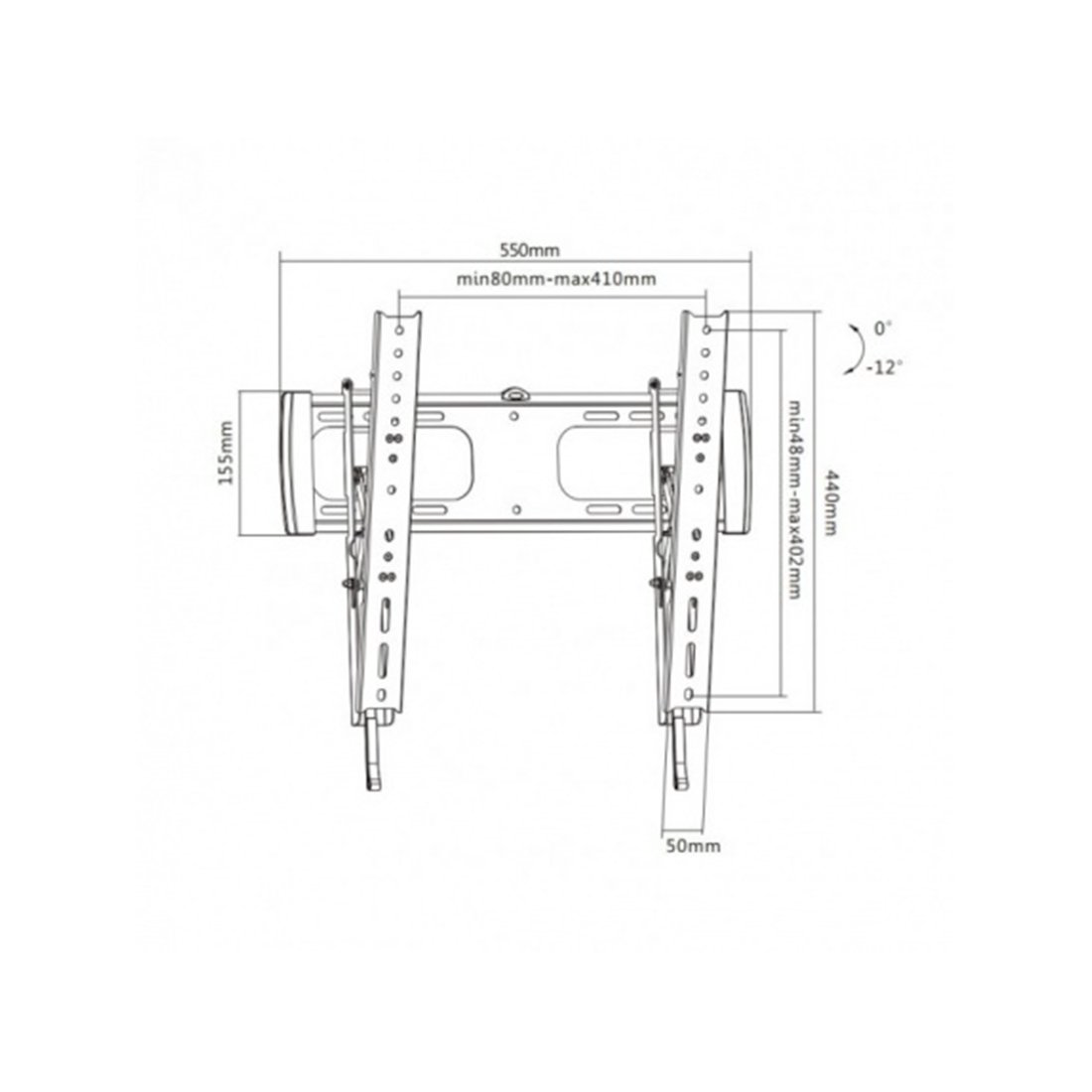 Кронштейн Brateck LP27-44T черный купить,NaN