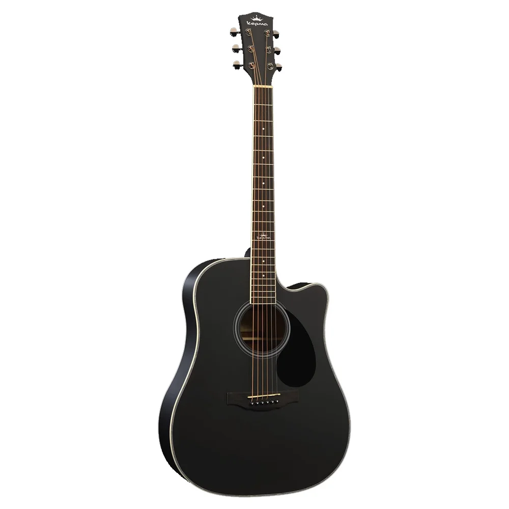 Акустическая гитара Kepma Black Matt D1C-BKM черная