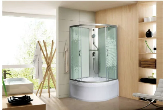 Кабина душевая Мономах XL Б/К  80/43 С МЗ 230х80см серый