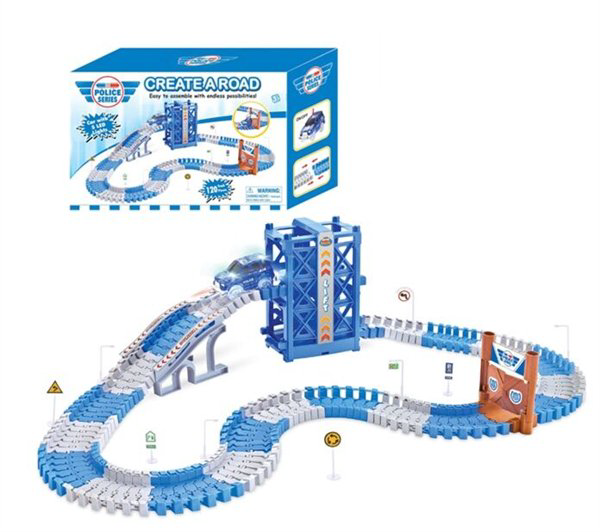 Гибкий трек Action Track  Полиция 120 деталей купить,NaN
