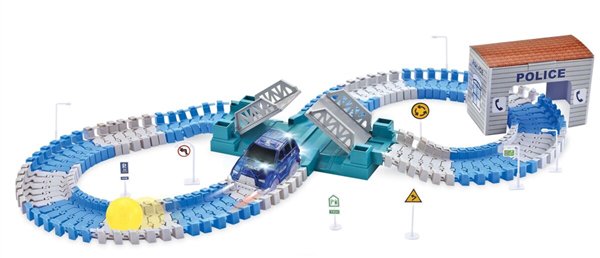  Гибкий трек  Action Track Полиция 96 деталей купить,NaN