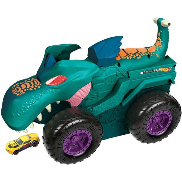 Игровой набор Hot Wheels Monster Trucks Голодный Мега-Рекс купить,NaN