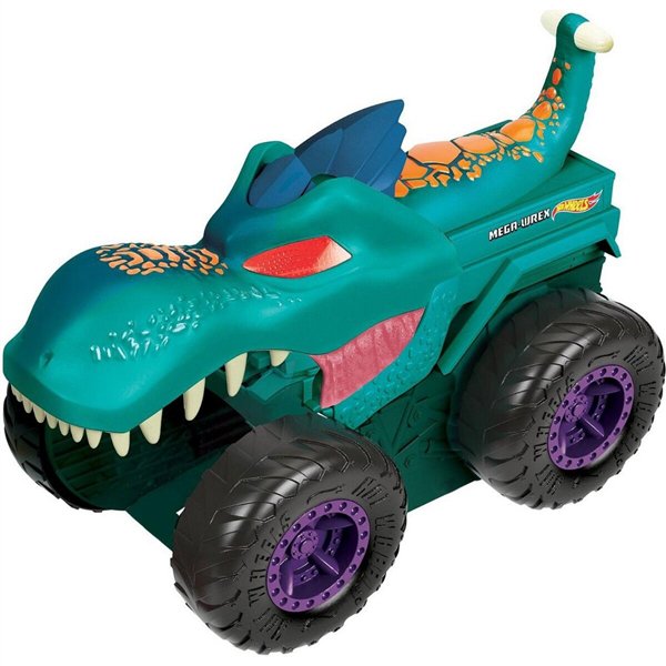 Игровой набор Hot Wheels Monster Trucks Голодный Мега-Рекс купить,NaN