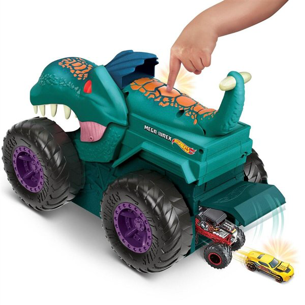 Игровой набор Hot Wheels Monster Trucks Голодный Мега-Рекс купить,NaN