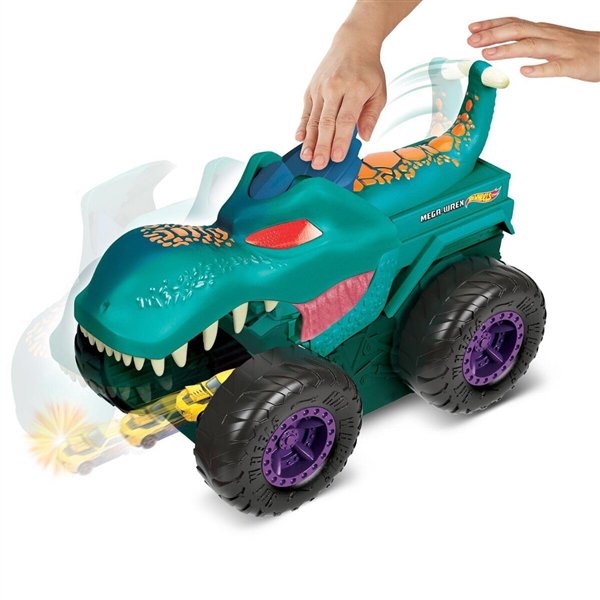 Игровой набор Hot Wheels Monster Trucks Голодный Мега-Рекс купить,NaN