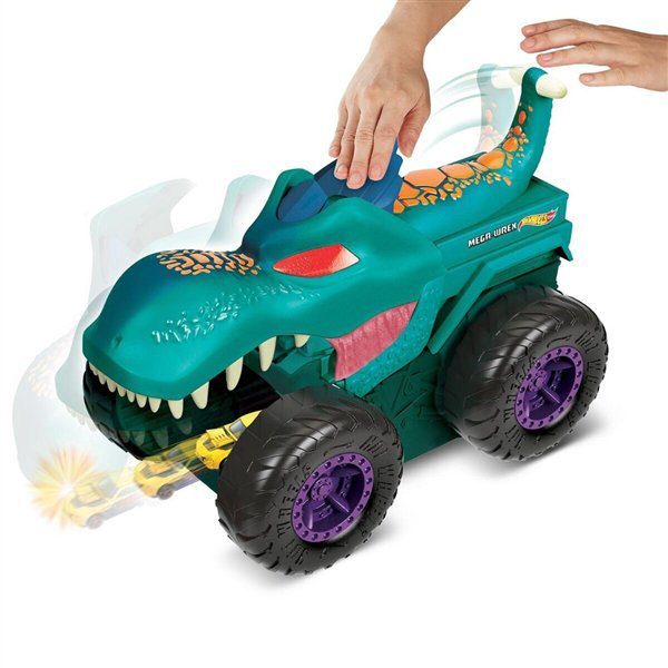 Игровой набор Hot Wheels Monster Trucks Голодный Мега-Рекс купить,NaN