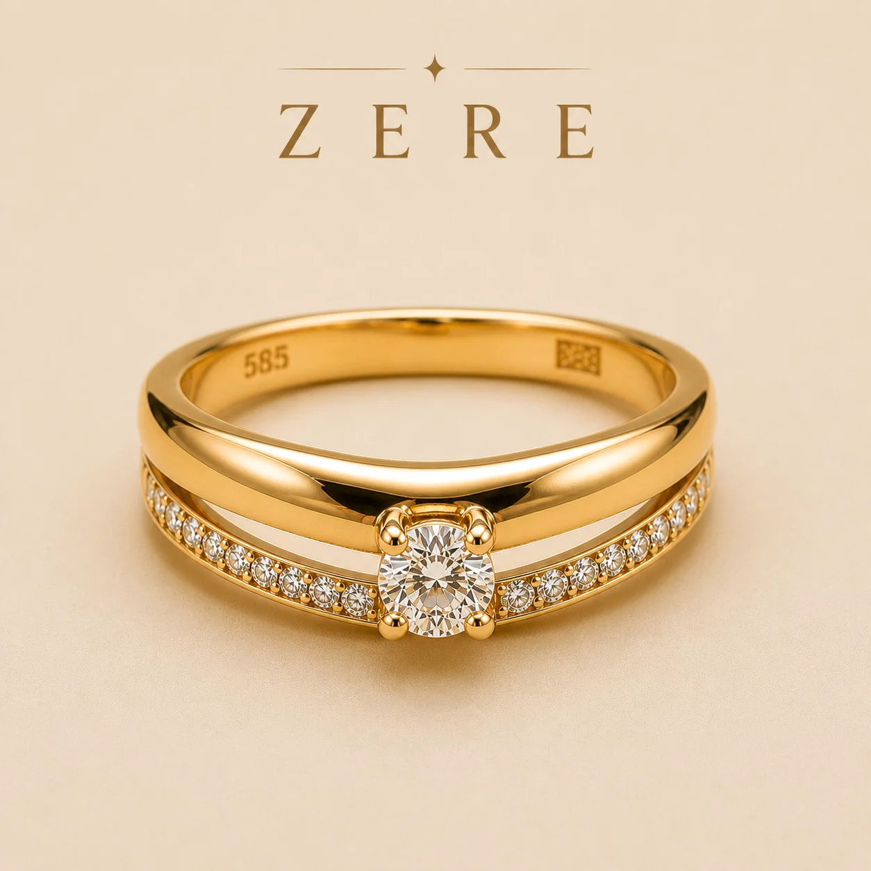 Кольцо Zere ZR030508 золото 1.98гр 18р купить,164550