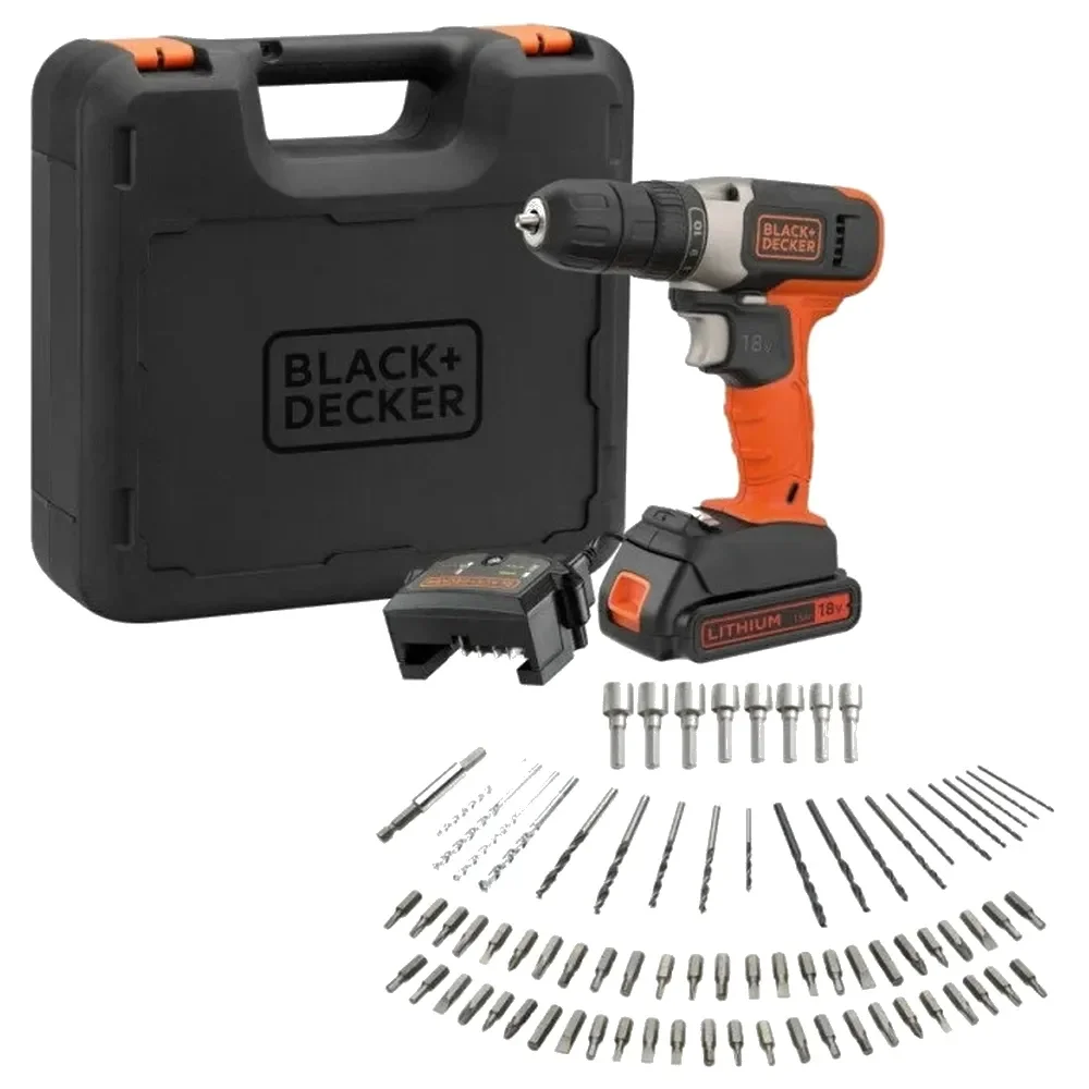 Дрель-шуруповерт Black & Decker 18В BCD001C1-QW купить,50820