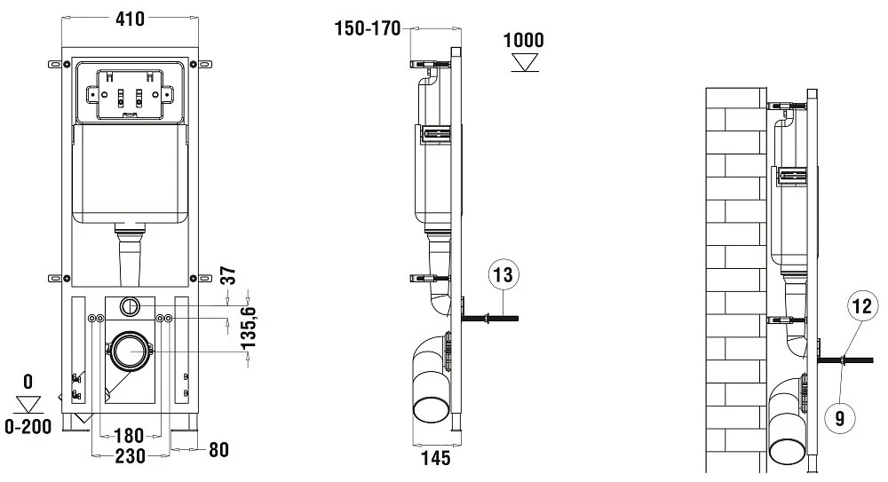 Инсталляция комплект WeltWasser MG41050 Marberg 410 + Gelbach 043 MT-WT + MAR 410 RD GL-WT бело-синий купить,NaN