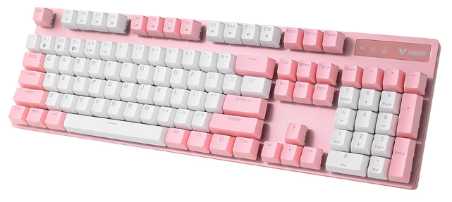 Клавиатура Rapoo V500PRO Wireless Pink - ForteMarket Клавиатура Rapoo V500PRO Wireless Pink купить,0