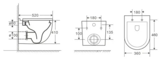 Инсталляция комплект WeltWasser MH50744 Marberg 507 + Heimbach 043 MT-BL + MAR 507 RD GL-WT бело-черный