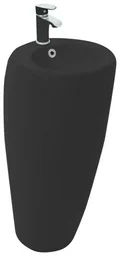 Раковина напольная WeltWasser WW Leerbach 3838 MT-BL 38х38х83см черный