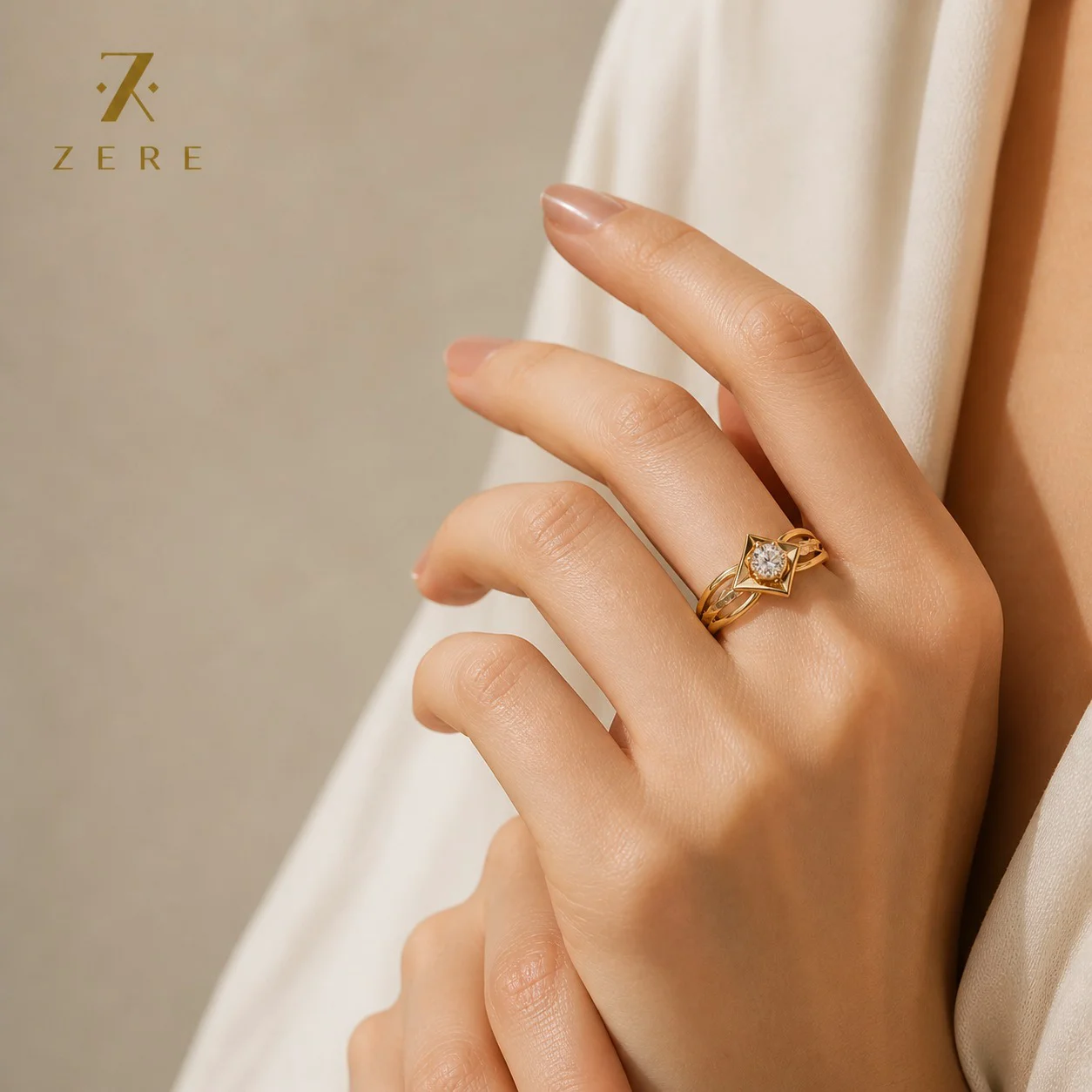 Кольцо Zere ZR030504 золото 1.39гр 19р купить,115925