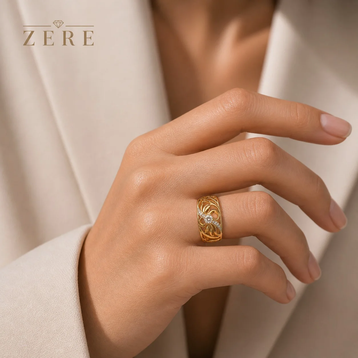 Кольцо Zere ZR030522 золото 2.03гр 19р - ForteMarket Кольцо Zere ZR030522 золото 2.03гр 19р купить,168725