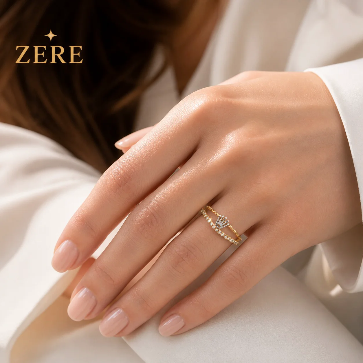 Кольцо Zere ZR030523 золото 1.4гр 17.5р купить,127300