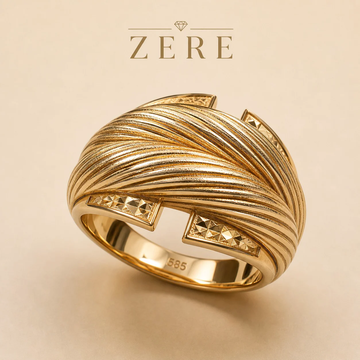 Кольцо Zere ZR030517 золото 2.77гр 19р купить,236675