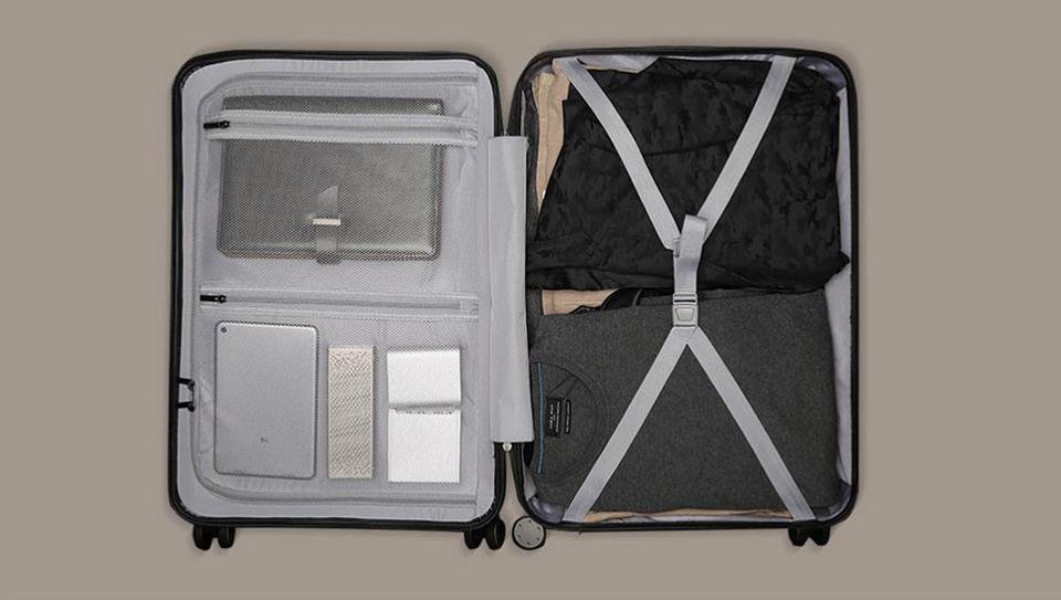 Чемодан Xiaomi 90FUN PC Luggage 20'' Aurora  синий купить,0