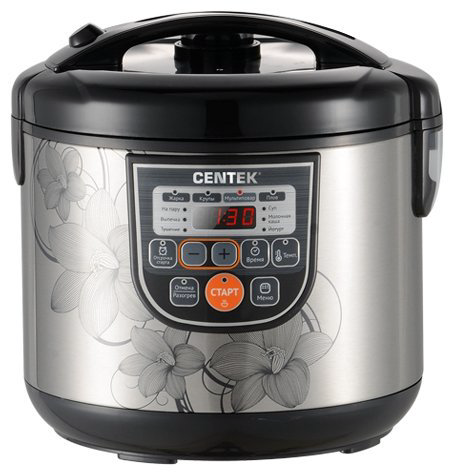 Мультиварка Centek CT-1498 Ceramic серебристо-черная