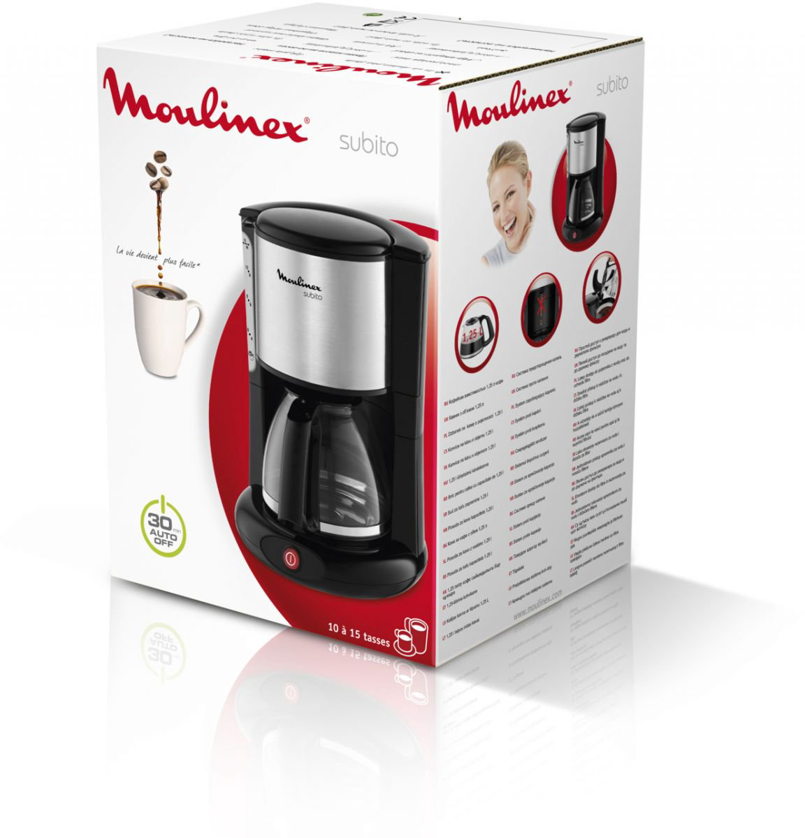 Кофеварка Moulinex FG360830 чёрная купить,NaN