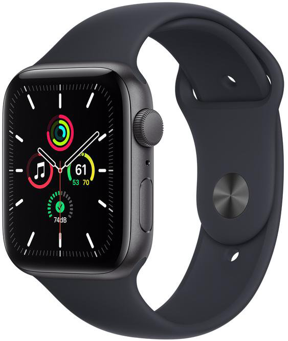 Смарт-часы Apple Watch SE 44mm MKQ63GK/A Sport Band Space Gray-Midnight купить,NaN