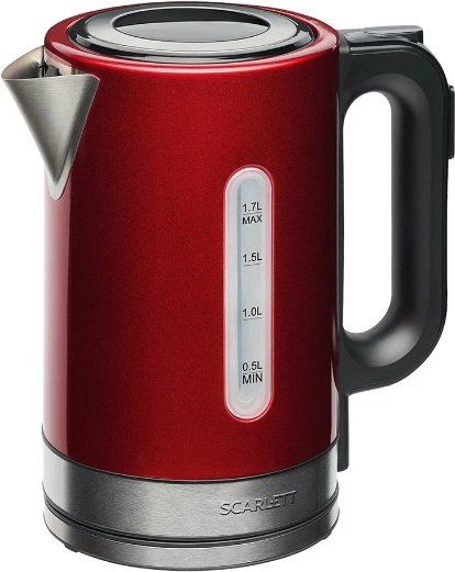 Электрочайник Scarlett SC-EK21S77 1.7 л красный купить,NaN