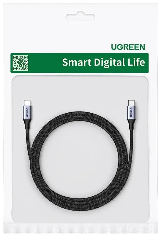 Кабель Ugreen USB Type-C - USB Type-C 2 м 90440 Grey купить,0