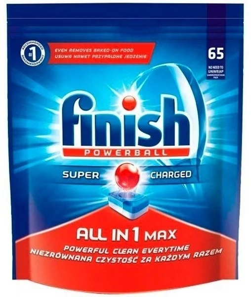 Таблетки для посудомоечных машин Finish All in 1 One 65 шт