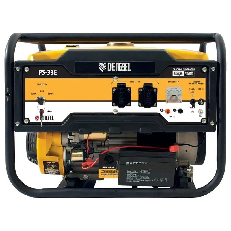 Генератор бензиновый Denzel PS-33E 94537