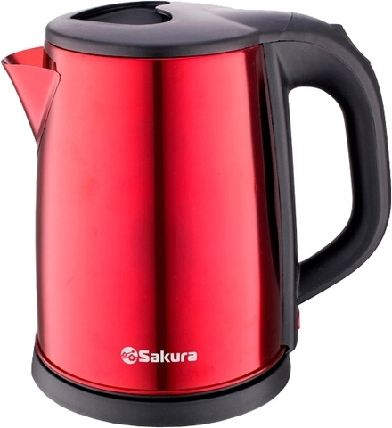 Электрочайник Sakura SA-2149BR 2 л черно-красный  купить,NaN