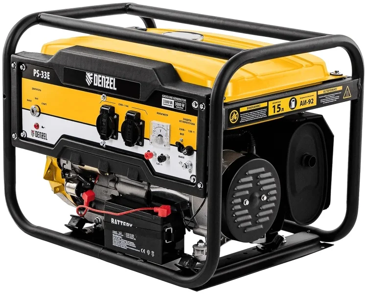 Генератор бензиновый Denzel PS-33E 94537