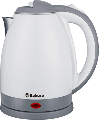 Электрочайник Sakura SA-2138WG 1.8 л бело-серый купить,NaN