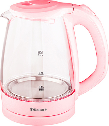 Электрочайник Sakura SA-2733 P 1.7 л розовый купить,NaN