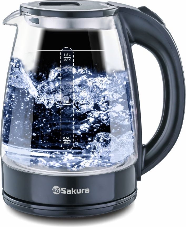 Электрочайник Sakura SA-2734BK 1.8 л черный купить,NaN